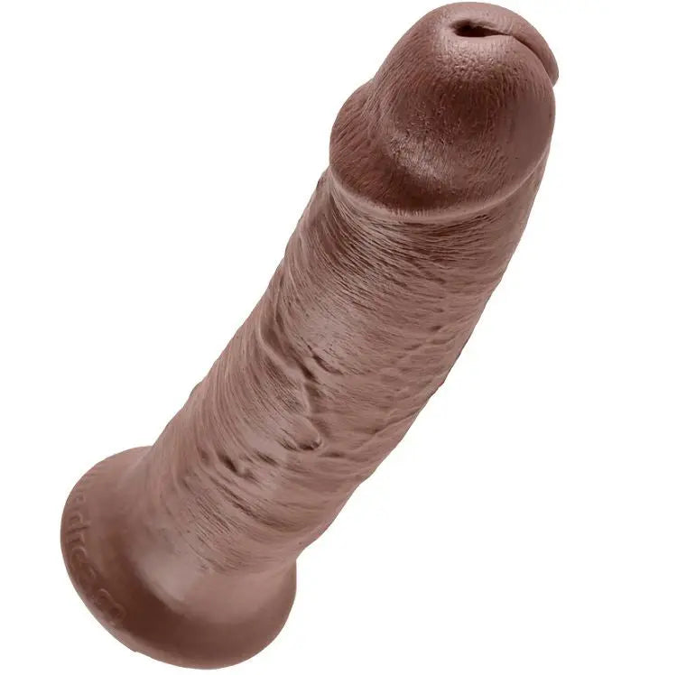 KING COCK - 10 PENE MARRÓN 25.4 CM KING COCK