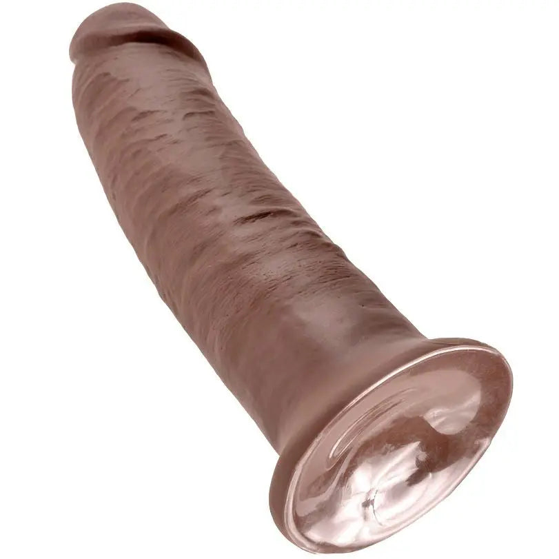 KING COCK - 10 PENE MARRÓN 25.4 CM KING COCK