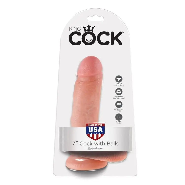 KING COCK - 7 PENE REALISTICO NATURAL 17.8 CM KING COCK