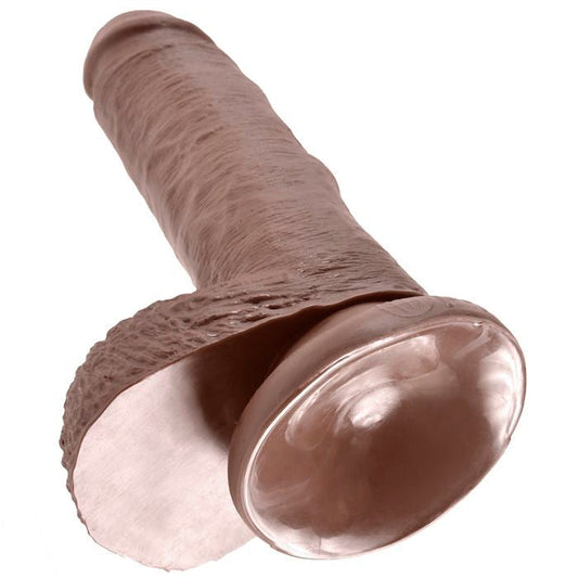 KING COCK - 7 PENE REALÍSTICO MARRÓN 17.8 CM KING COCK