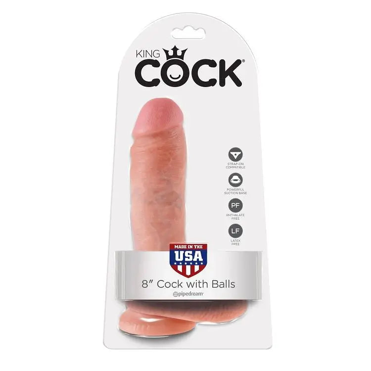 KING COCK - 8 PENE REALISTICO NATURAL 20.3 CM KING COCK