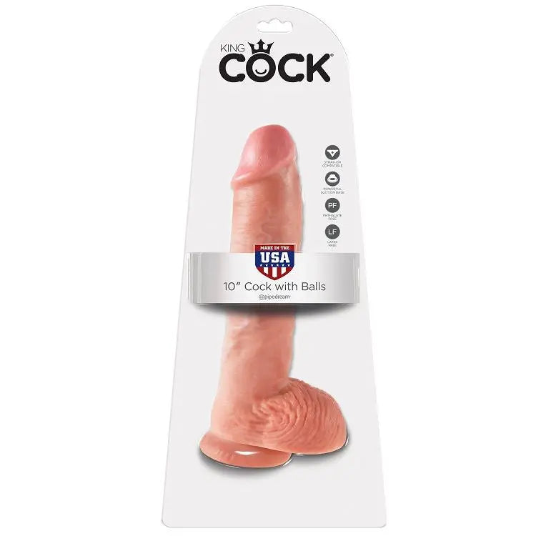 KING COCK - 10 PENE REALISTICO NATURAL 26.5 CM KING COCK