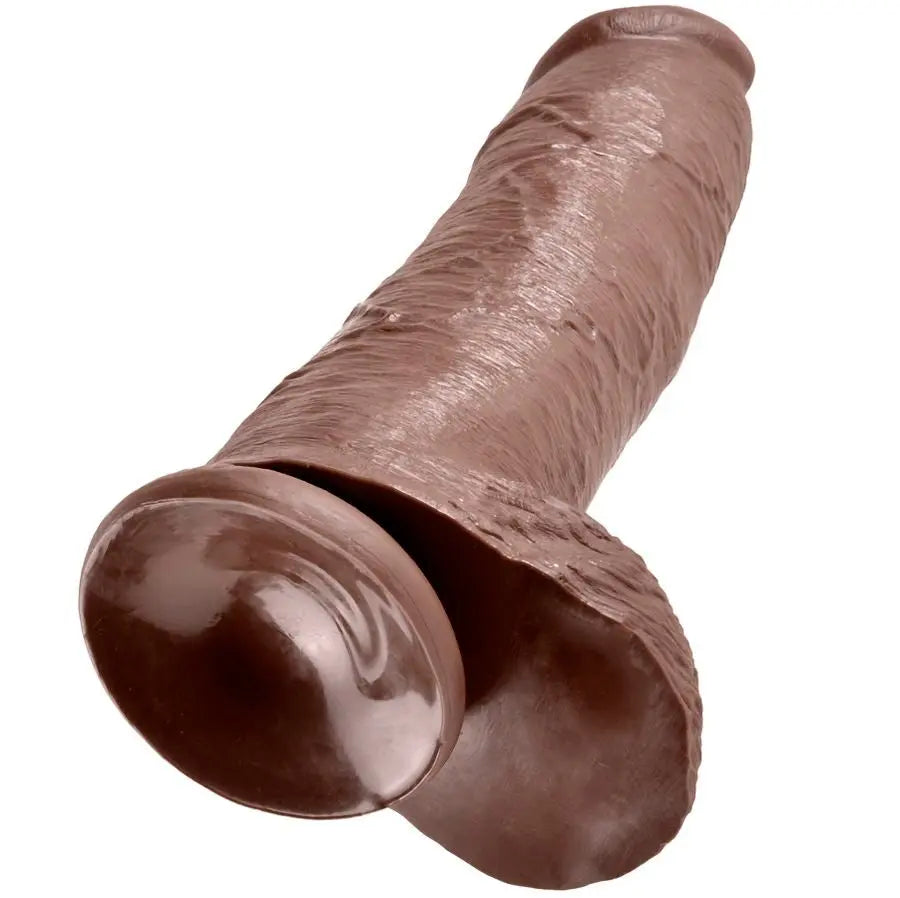 KING COCK - 12 PENE REALÍSTICO MARRÓN 30.48 CM KING COCK