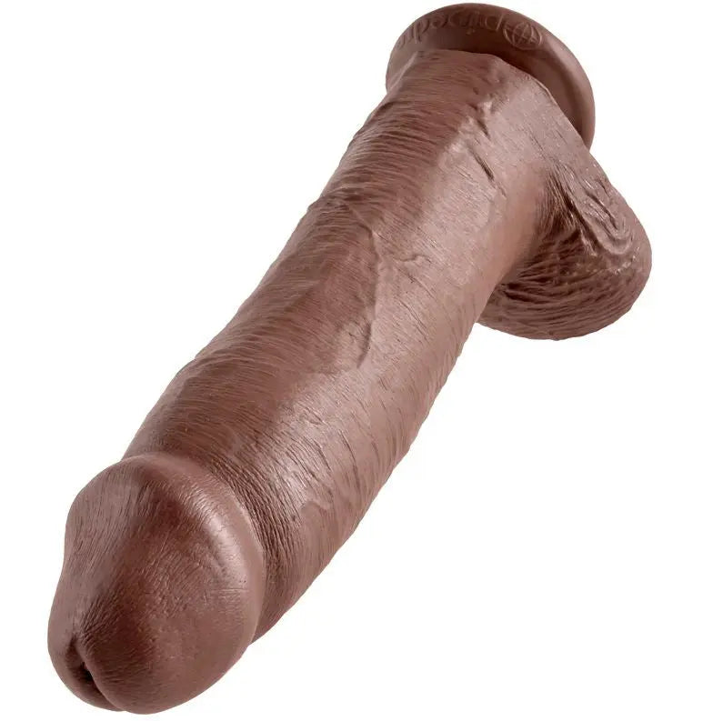 KING COCK - 12 PENE REALÍSTICO MARRÓN 30.48 CM KING COCK