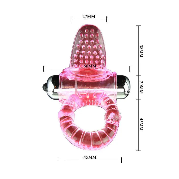 BAILE - SWEET ABS 10 RITMOS RING ANILLO PENE VIBRADOR ROSA BAILE FOR HIM