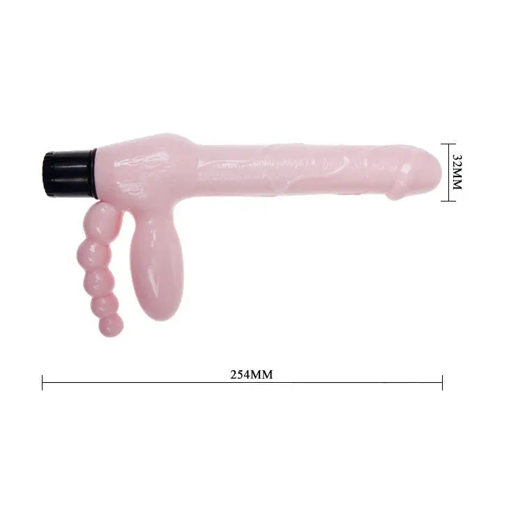 BAILE - ARNÉS SIN CUERDA TPR CON VIBRACIÓN Y ESTIMULACION ANAL 25.4 CM BAILE