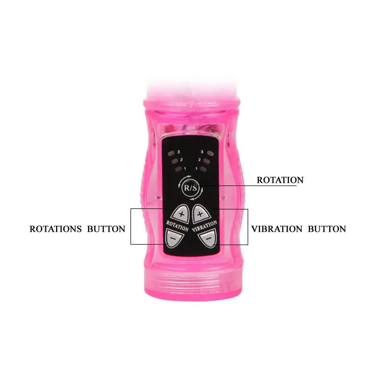 BAILE - MINI ROTADOR RABBIT ROSA SUPERESTIMULADOR BAILE ROTATIONS