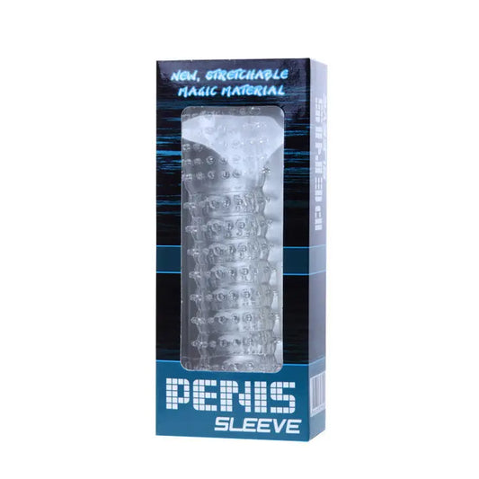 BAILE - FUNDA PARA PENE CON PUNTOS ESTIMULANTES MORADO 14 CM BAILE FOR HIM