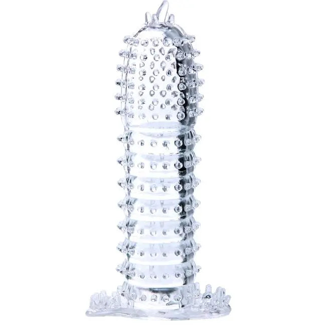BAILE - FUNDA PARA PENE CON PUNTOS ESTIMULANTES TRANSPARENTE 14 CM BAILE FOR HIM