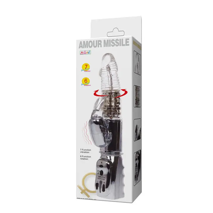 BAILE - AMOUR MISSILE ROTADOR TRANSPARENTE 26.5 CM BAILE ROTATIONS