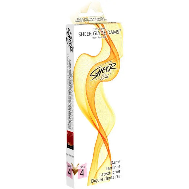 SHEER GLYDE - DAMS LAMINAS LATEX SEXO ORAL FRESA SHEER GLYDE