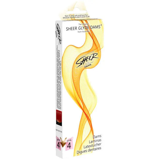 SHEER GLYDE - DAMS LAMINAS LATEX SEXO ORAL FRESA SHEER GLYDE