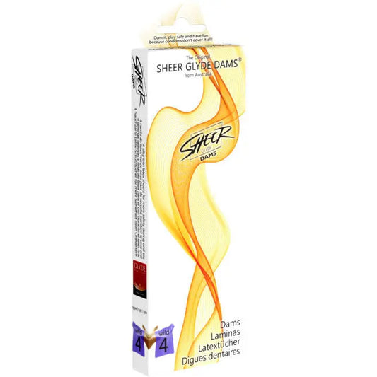 SHEER GLYDE - DAMS LAMINAS LATEX SEXO ORAL MORAS SILVESTRES SHEER GLYDE