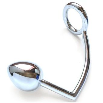 METAL HARD - ANILLO CON GANCHO ANAL 50MM METAL HARD