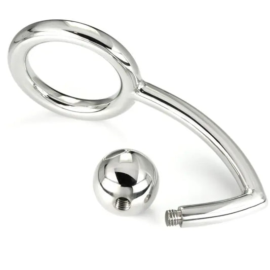 METAL HARD - COCK RING ANILLO CON GANCHO INTRUDER ANAL 45MM METAL HARD