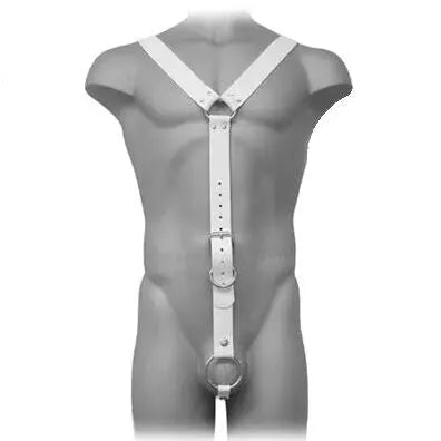 LEATHER BODY - HARNESS MEN BLANCO LEATHER BODY