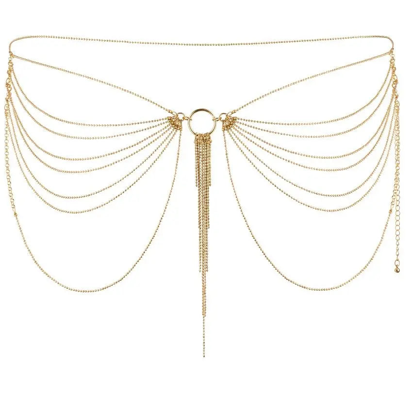 BIJOUX - MAGNIFIQUE JOYA DE CADENAS METLICAS PARA CINTURA DORADA BIJOUX MAGNIFIQUE
