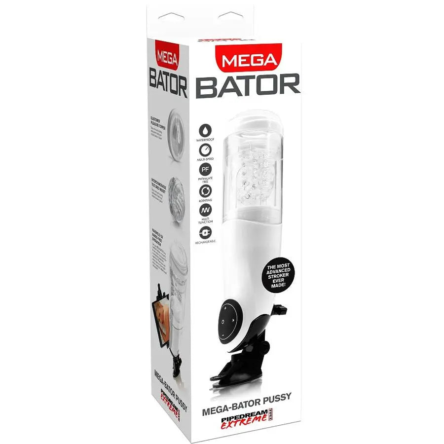 EXTREME TOYZ - PDX MEGA BATOR USB MASTURBADOR MASCULINO VAGINA BLANCO EXTREME TOYZ