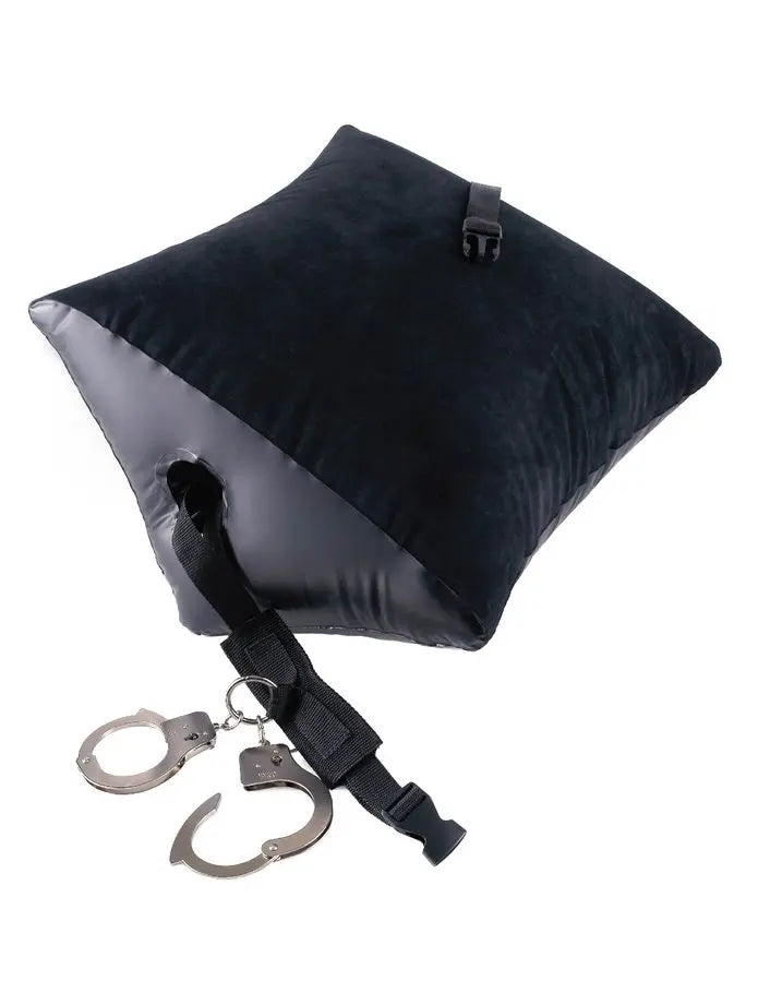 FETISH FANTASY SERIES - ALMOHADA HINCHABLE POSICION MASTER CON ESPOSAS FETISH FANTASY SERIES