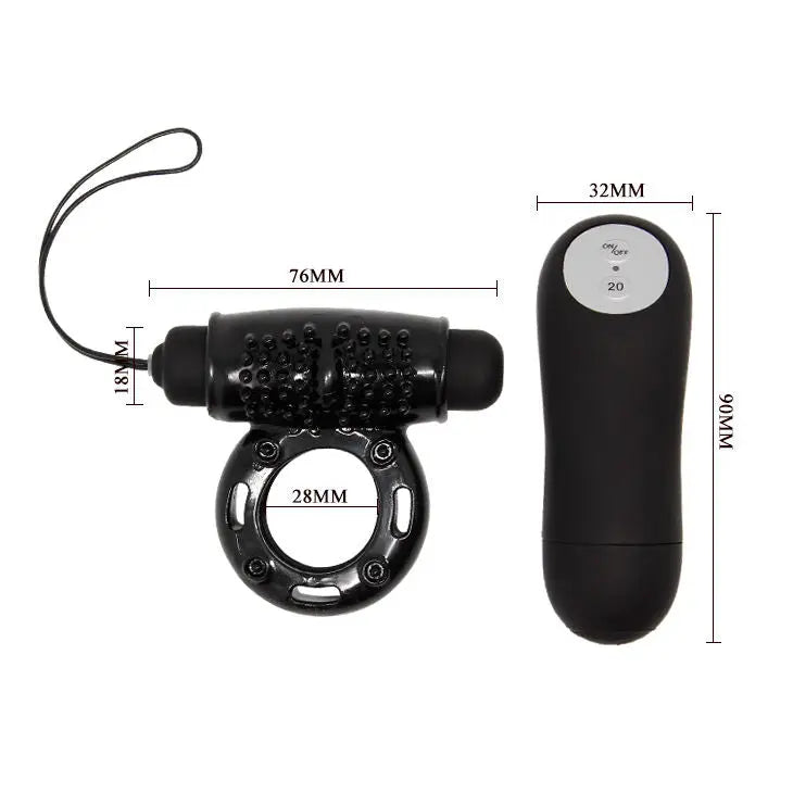 BAILE - ANILLO CONTROL REMOTO NEGRO 20V BAILE FOR HIM