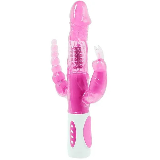 BAILE - PRETTY BUNNY TRIPLE VIBRADOR ROTADOR BAILE ROTATIONS