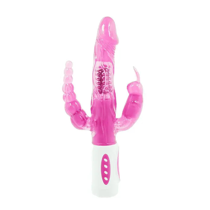 BAILE - PRETTY BUNNY TRIPLE VIBRADOR ROTADOR BAILE ROTATIONS