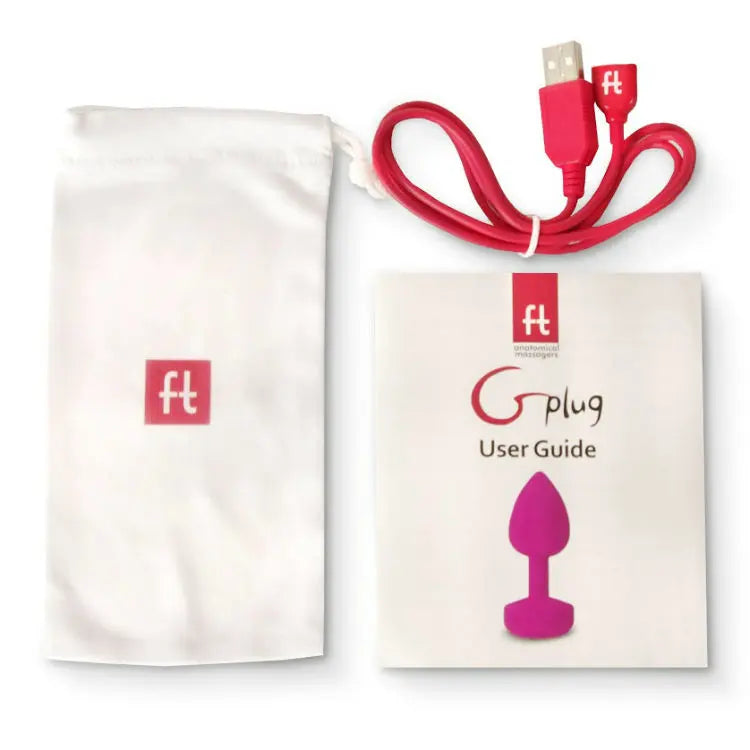 G-VIBE - FUNTOYS GPLUG ANAL VIBRADOR RECARGABLE PEQUEÑO ROSA NEON 3CM G-VIBE