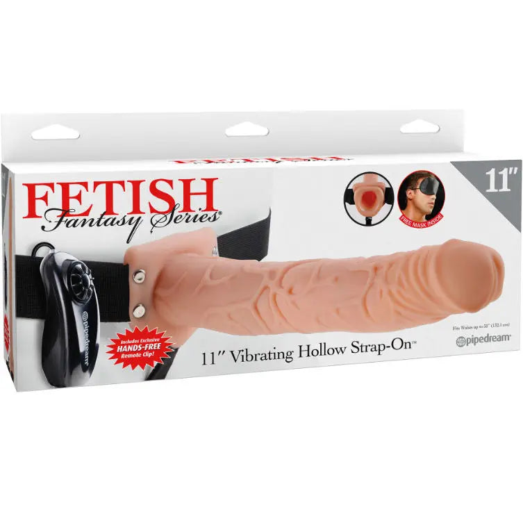 FETISH FANTASY SERIES - 11 ARNES VIBRADOR CON TESTICULOS HUECO MAN 27.9 CM NATURAL FETISH FANTASY SERIES