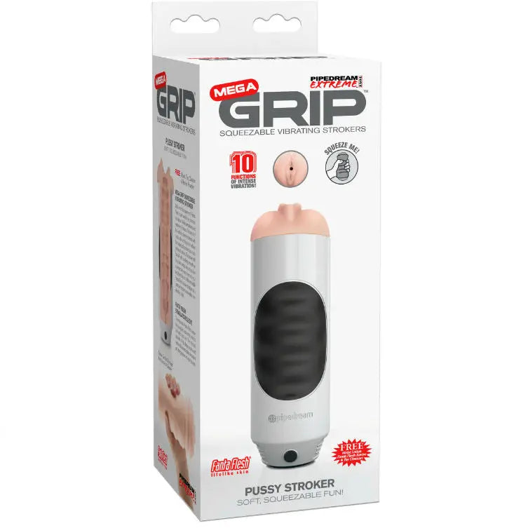 EXTREME TOYZ - PIPEDREAM MEGA GRIP VAGINA MASTURBADOR VIBRADOR EXTREME TOYZ