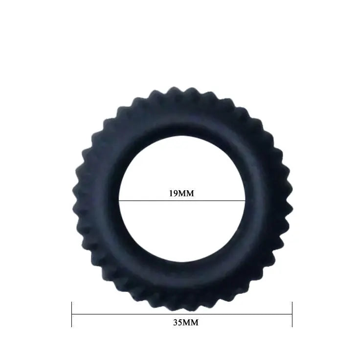 BAILE - TITAN COCKRING BLACK 1.9 CM BAILE FOR HIM