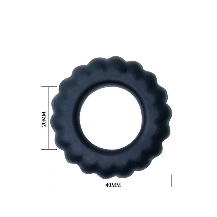 BAILE - TITAN COCKRING BLACK 2 CM BAILE FOR HIM
