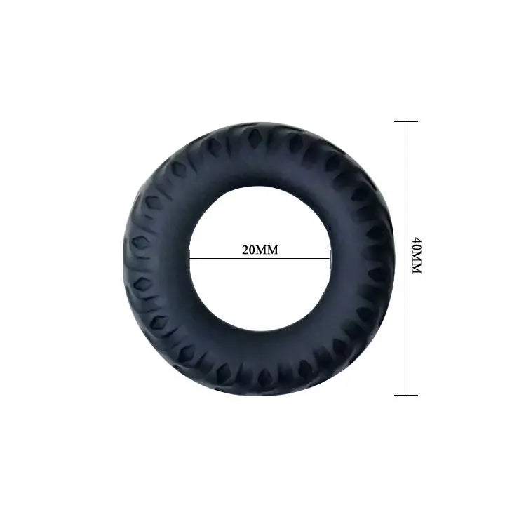 BAILE - TITAN COCKRING BLACK GREEN 2 CM BAILE FOR HIM
