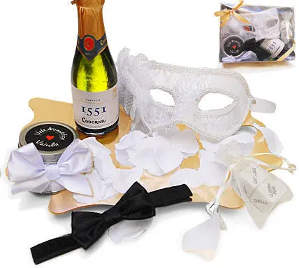 INEDIT - KIT ERÓTICO BLANCO MASCARA VENECIANA INEDIT