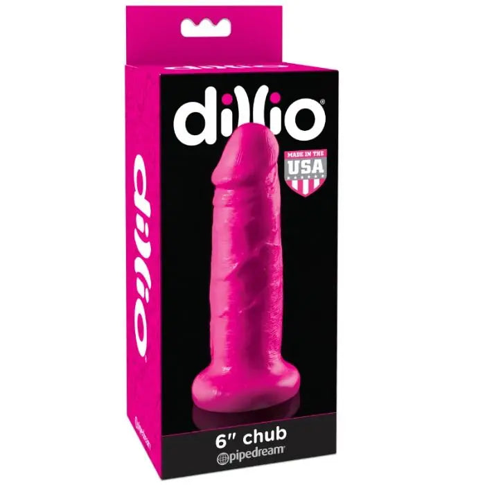 DILLIO - DILDO CON VENTOSA CHUB 15.2 CM ROSA DILLIO