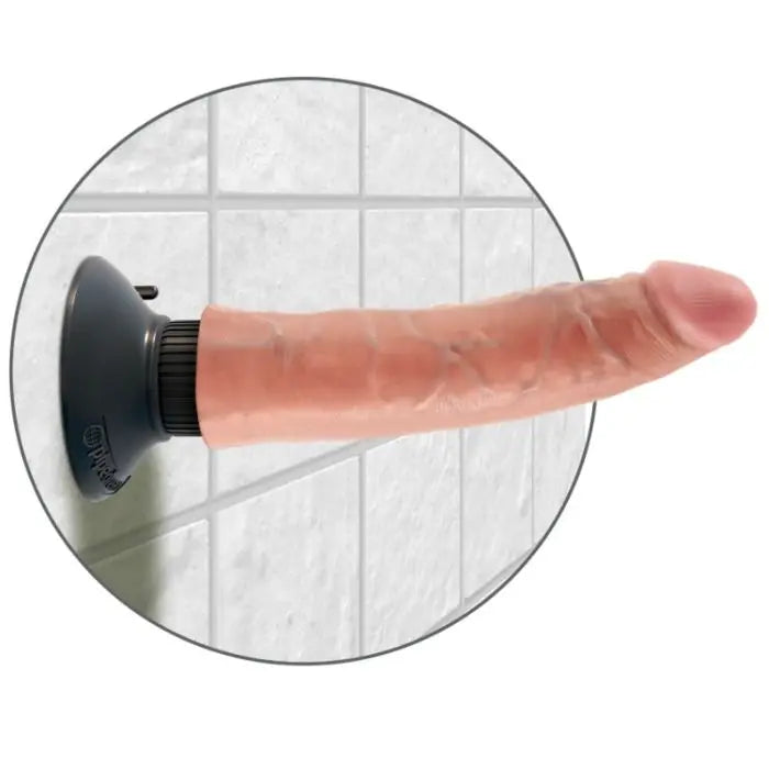 KING COCK - DILDO VIBRADOR 17.78 CM NATURAL KING COCK