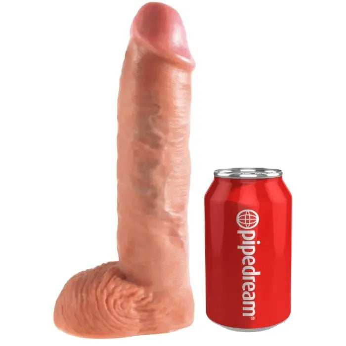 KING COCK - STRAP-ON CON DILDO HUECO 25.5 CM Y TIRANTES COLOR CARNE KING COCK