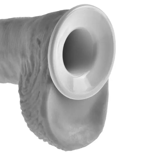 KING COCK - STRAP-ON CON DILDO HUECO 25.5 CM Y TIRANTES COLOR CARNE KING COCK