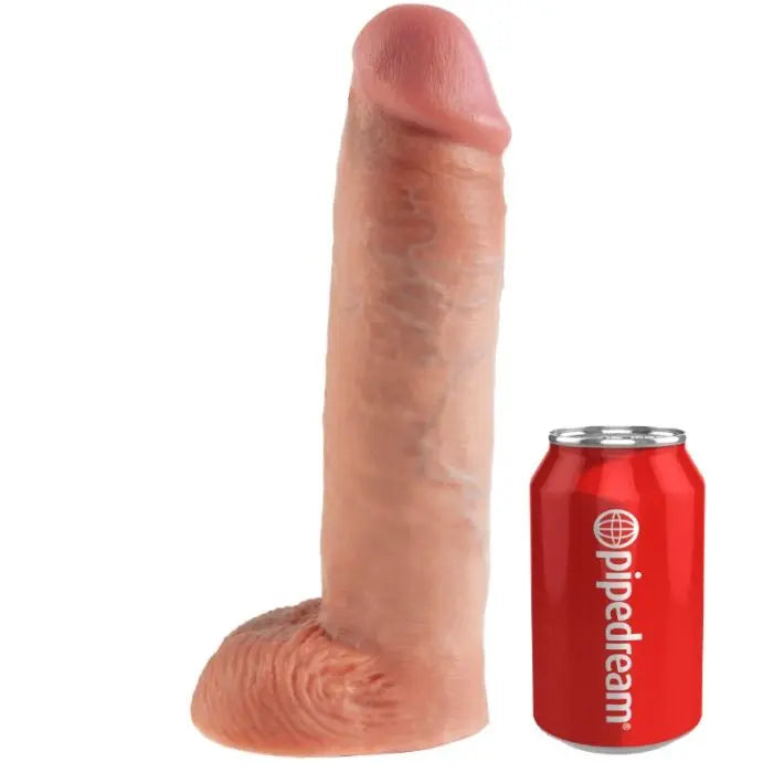 KING COCK - STRAP-ON CON DILDO HUECO 28 CM Y TIRANTES COLOR CARNE KING COCK