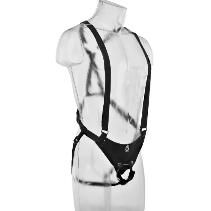 KING COCK - STRAP-ON CON DILDO HUECO 28 CM Y TIRANTES COLOR CARNE KING COCK