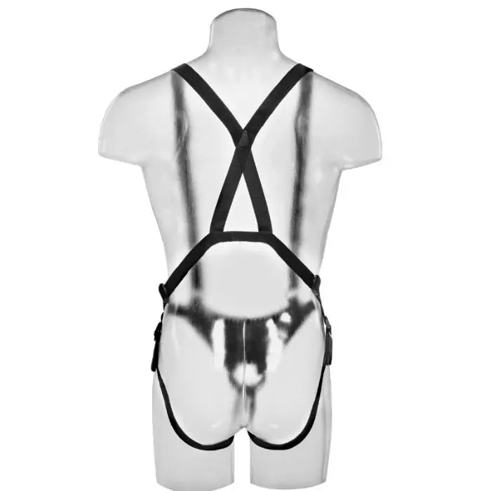KING COCK - STRAP-ON CON DILDO HUECO 30.5 CM Y TIRANTES COLOR CARNE KING COCK