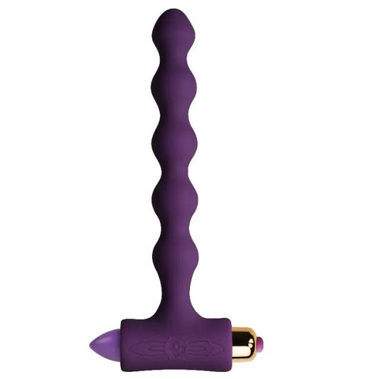 ROCKS-OFF - PLUG ANAL CON VIBRACIÓN Y ONDULACIONES PETITE SENSATIONS PEARLS ROCKS-OFF