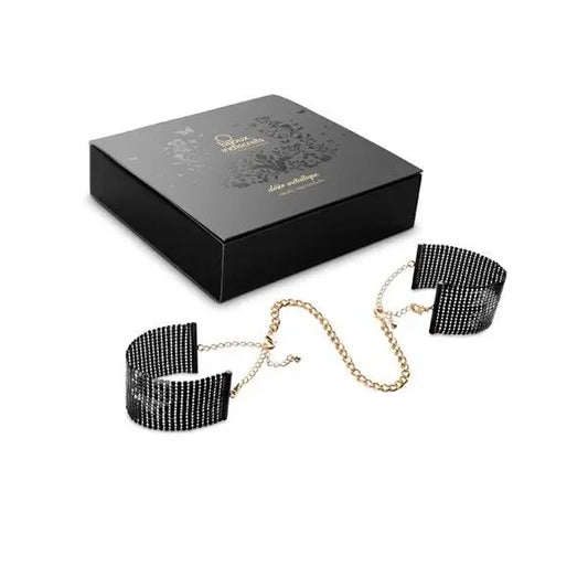 BIJOUX - DÉSIR MÉTALLIQUE ESPOSAS MALLA METALICA NEGRA BIJOUX DESIRE METALLIQUE