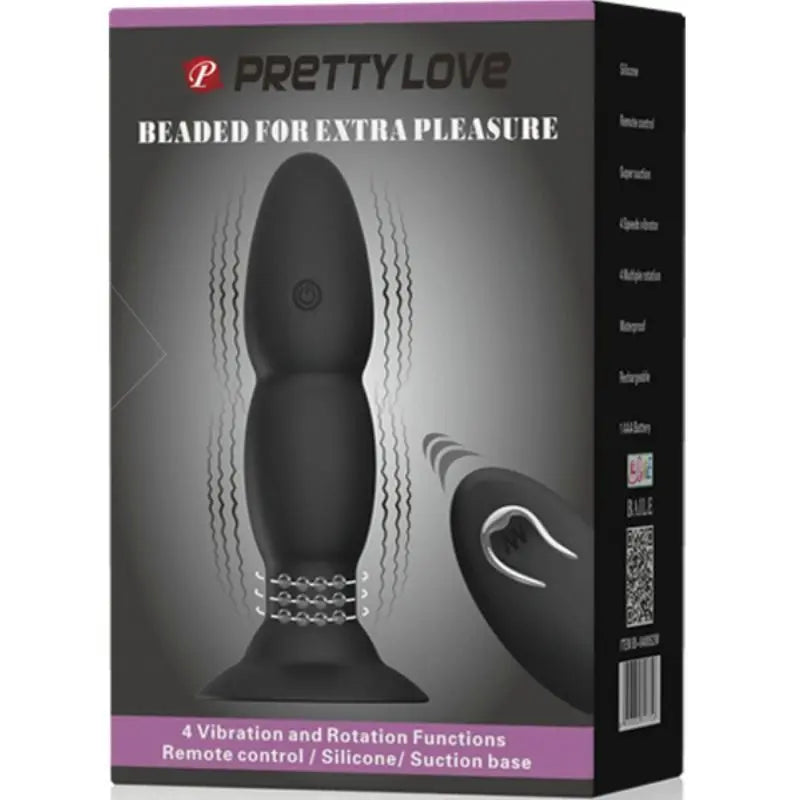 PRETTY LOVE - PLUG VIBRADOR Y ROTACIÓN POR CONTROL REMOTO PRETTY LOVE BOTTOM
