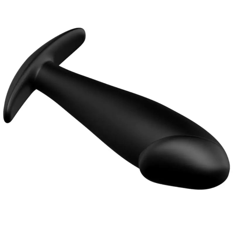 PRETTY LOVE - PLUG ANAL SILICONA FORMA PENE Y 12 MODOS VIBRACIÓN NEGRO PRETTY LOVE BOTTOM