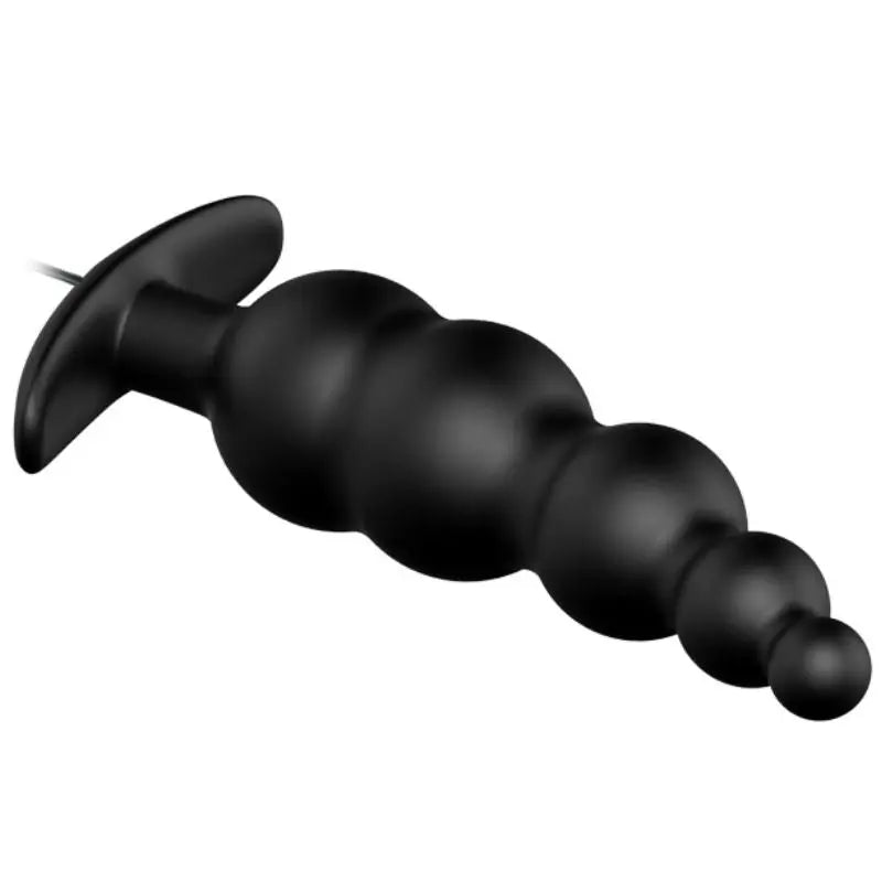 PRETTY LOVE - PLUG ANAL SILICONA ESTIMULACIÓN EXTRA Y 12 MODOS VIBRACIÓN NEGRO CONTROL REMOTO PRETTY LOVE BOTTOM