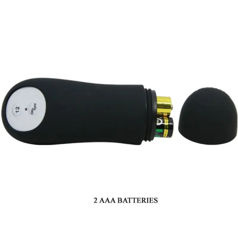 PRETTY LOVE - PLUG ANAL SILICONA ESTIMULACIÓN EXTRA Y 12 MODOS VIBRACIÓN NEGRO CONTROL REMOTO PRETTY LOVE BOTTOM