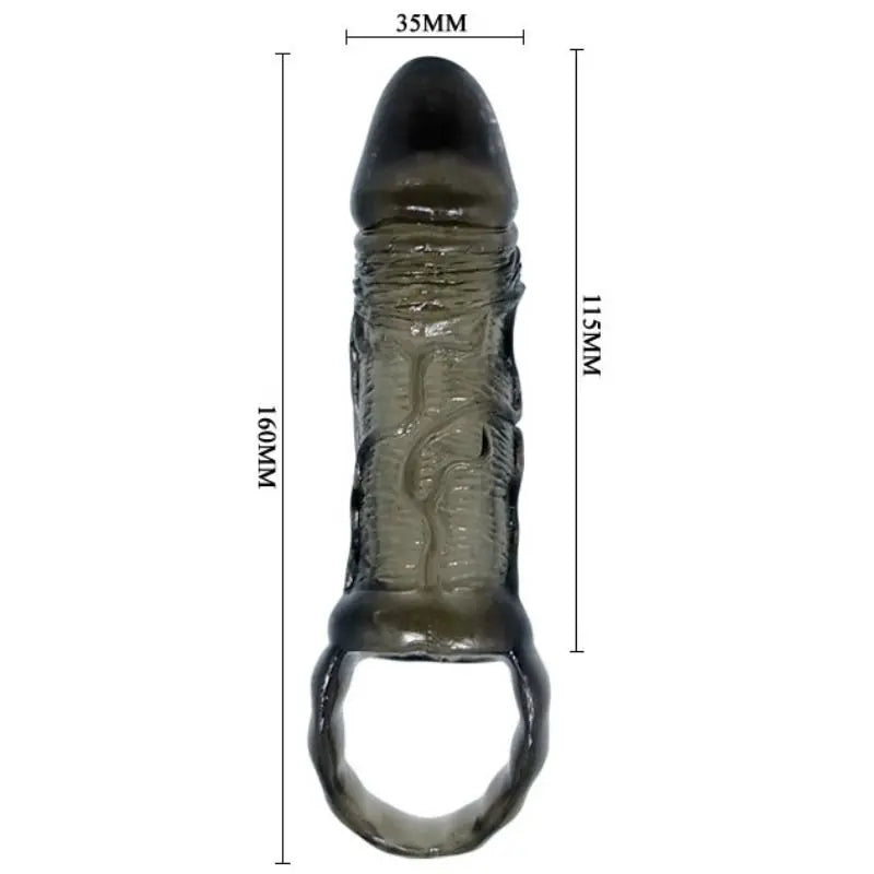 BAILE - FUNDA EXTENSORA PENE CON STRAP PARA TESTICULOS 11.5 CM BAILE FOR HIM