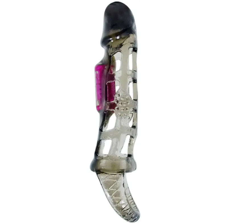 BAILE - FUNDA EXTENSORA PENE CON VIBRACIÓN Y STRAP 13.5 CM BAILE FOR HIM