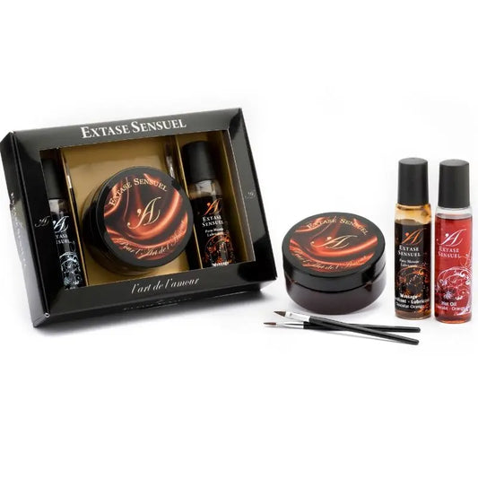 EXTASE SENSUAL - KIT COFRE CHOCOLATE AFRODISIACO EXTASE SENSUAL