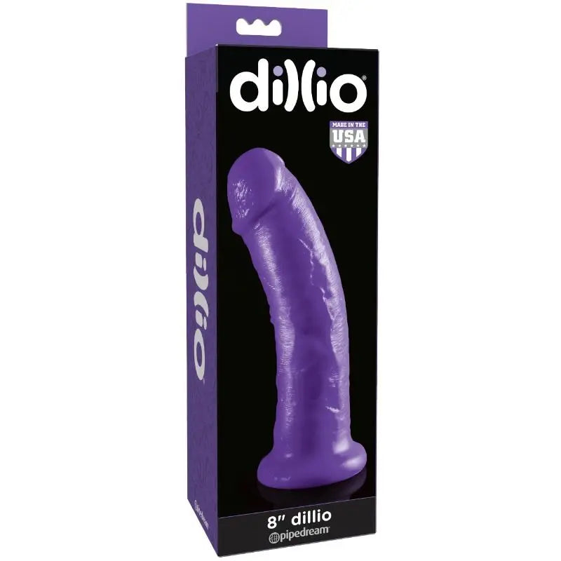 DILLIO - DILDO CON VENTOSA 20.32 CM LILA DILLIO